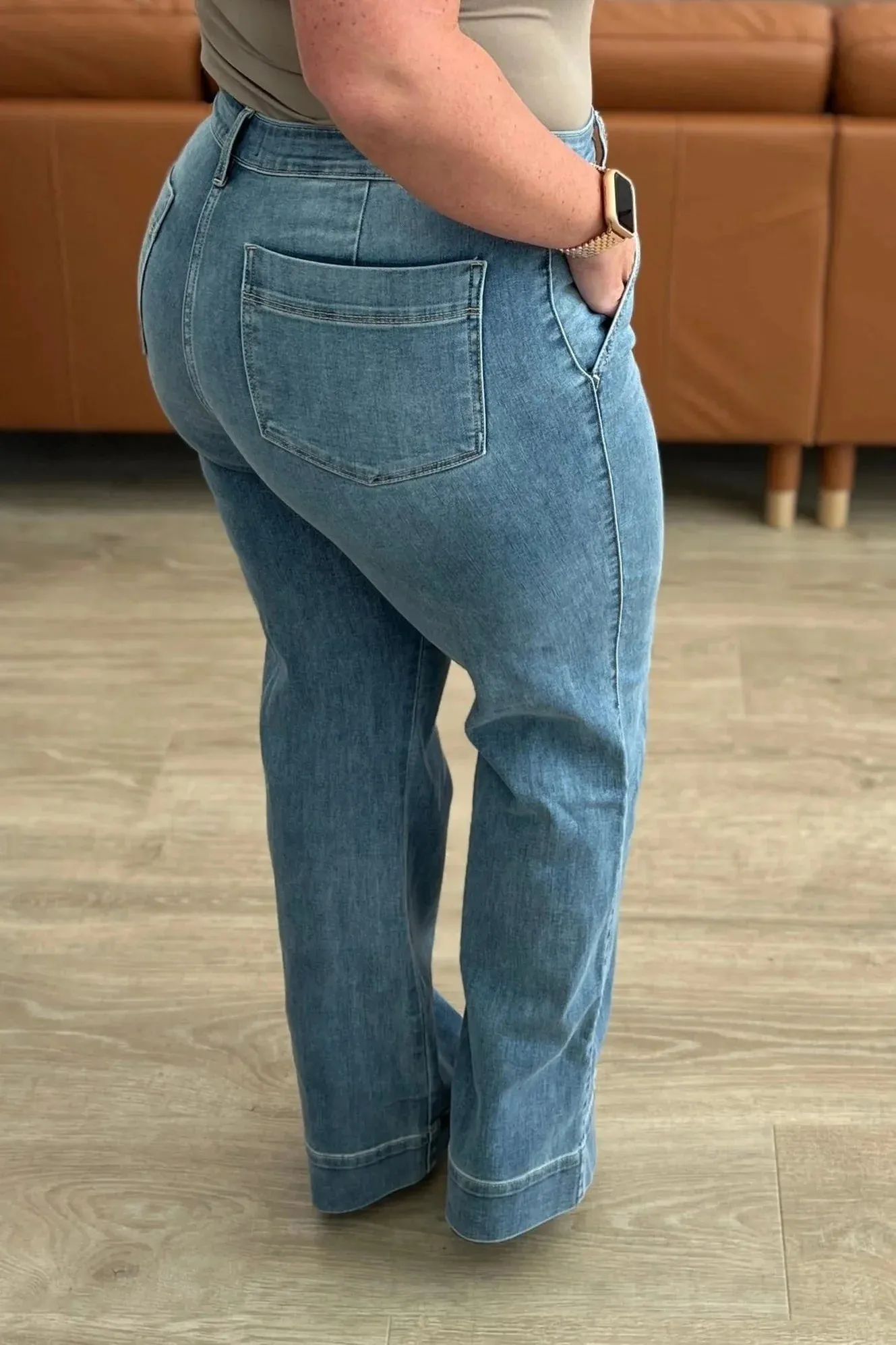 Mid Rise Wide Leg Judy Blue Jeans