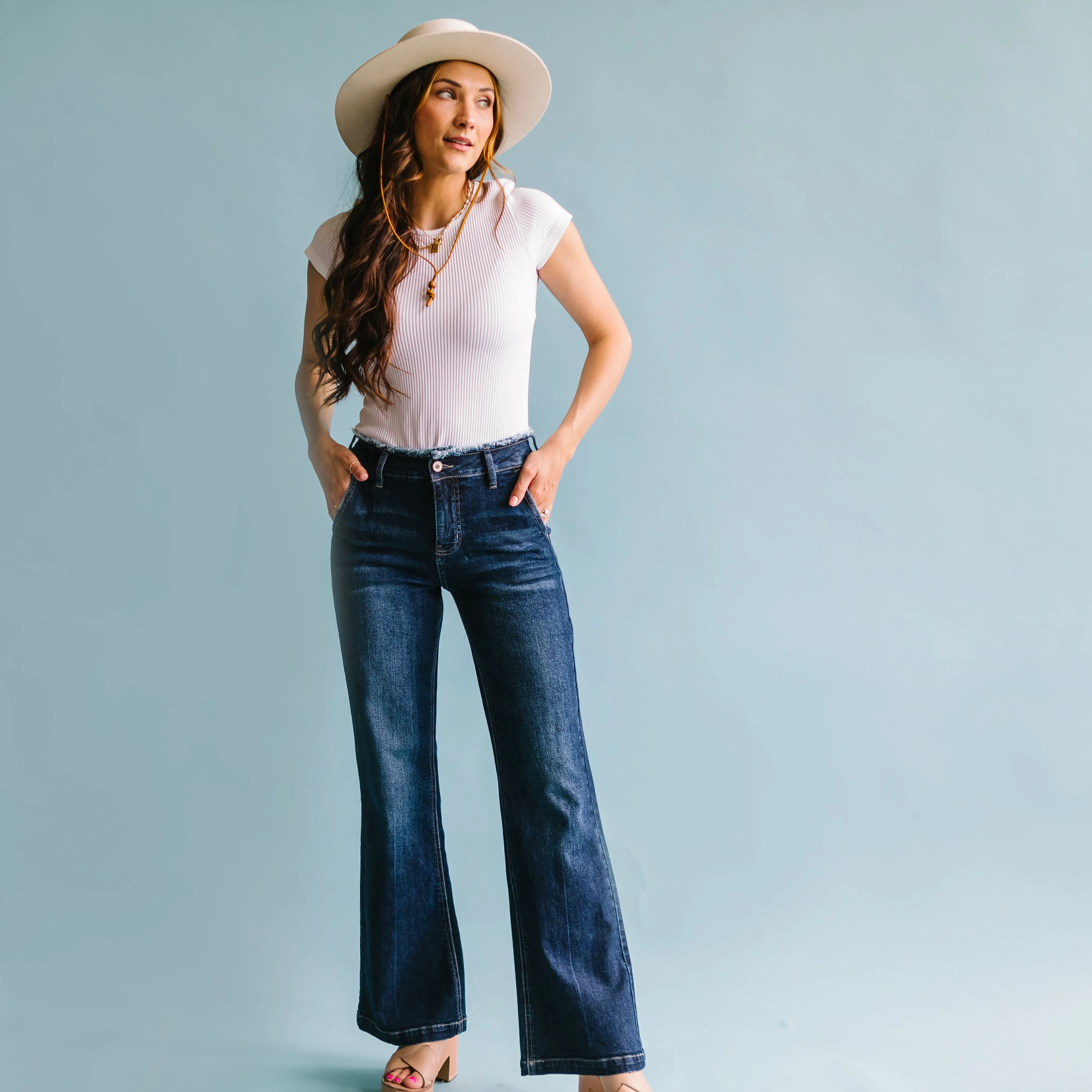 Miss Americana wide leg Flare Jeans by KanCan
