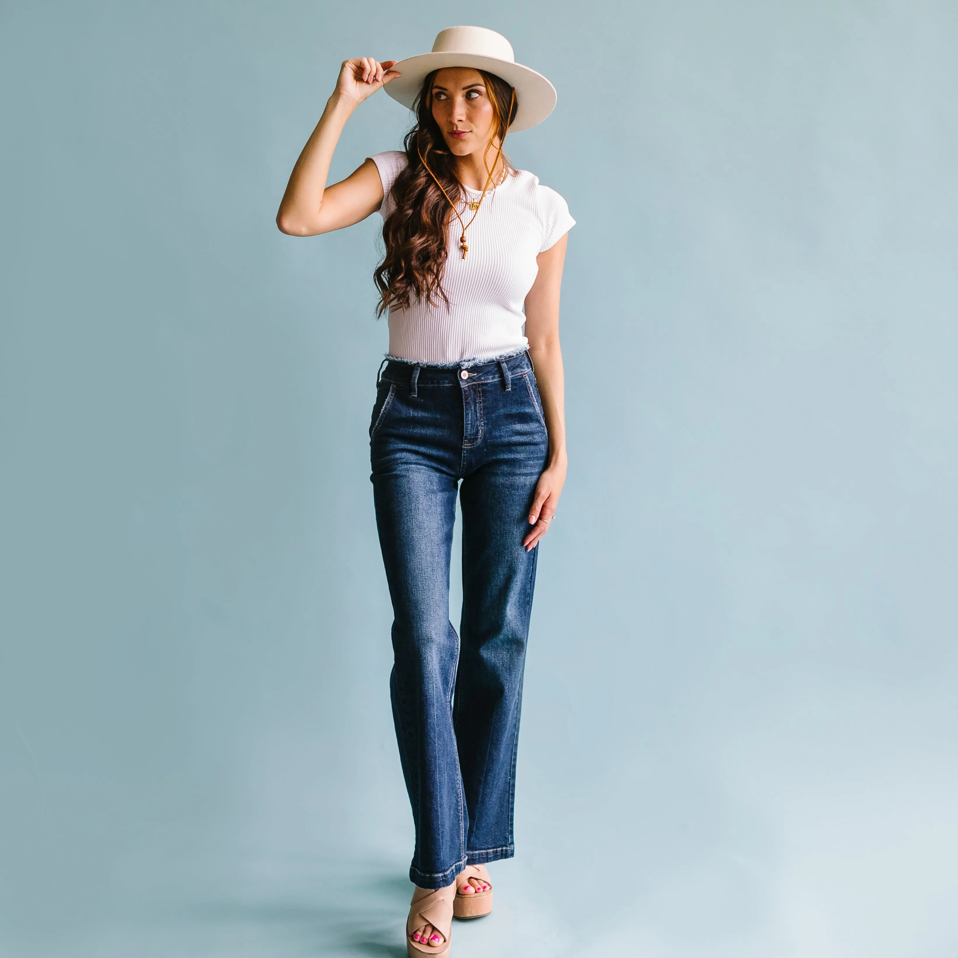 Miss Americana wide leg Flare Jeans by KanCan