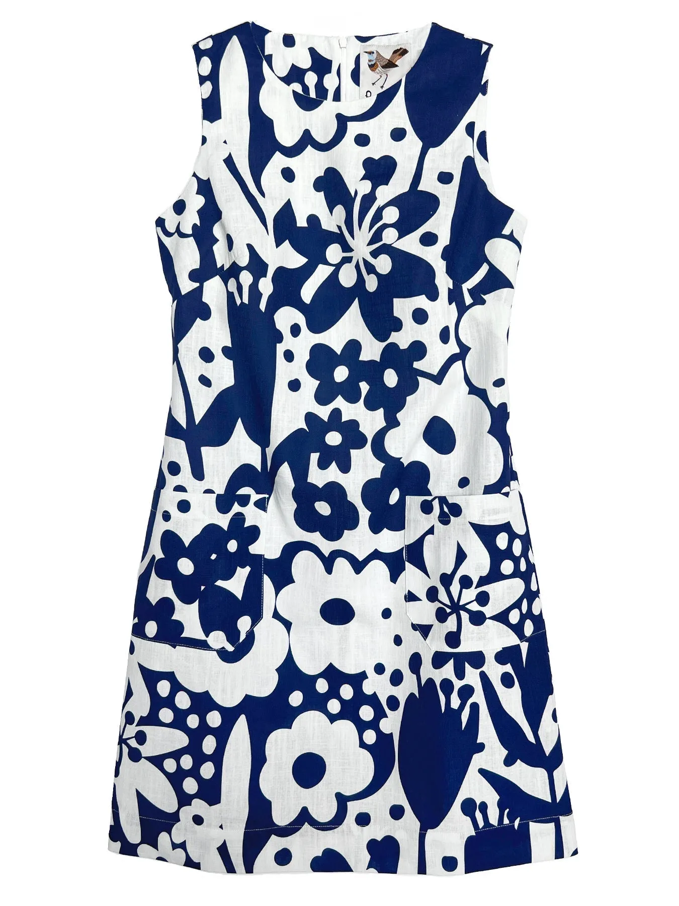 MOLLY dress Flower Buds Navy
