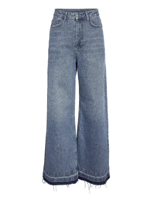 Noisy May Riana wide jeans medium blue