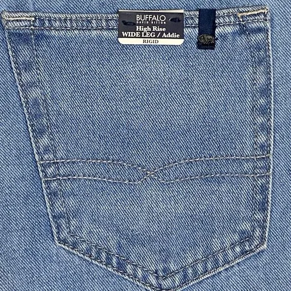 NWT Buffalo David Bitton High Rise Wide Leg Addie Jeans Women's Size 29