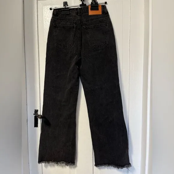NWT Princess Polly Cece Hammer wide Leg knee rip jeans size 4