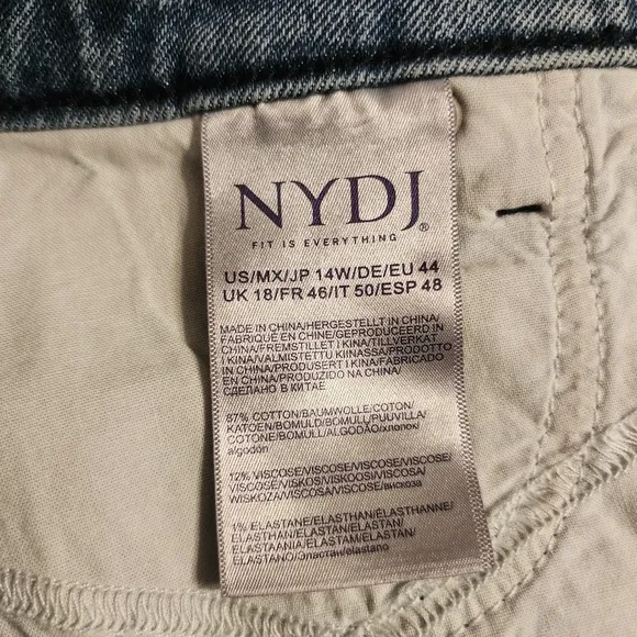 NYDJ Teresa Wide Leg Ankle Jeans | Size 14w