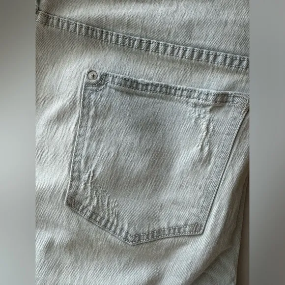 Pilcro by Anthropology Mid-Rise Slim Light Wash Boyfriend Jeans, Size 20W