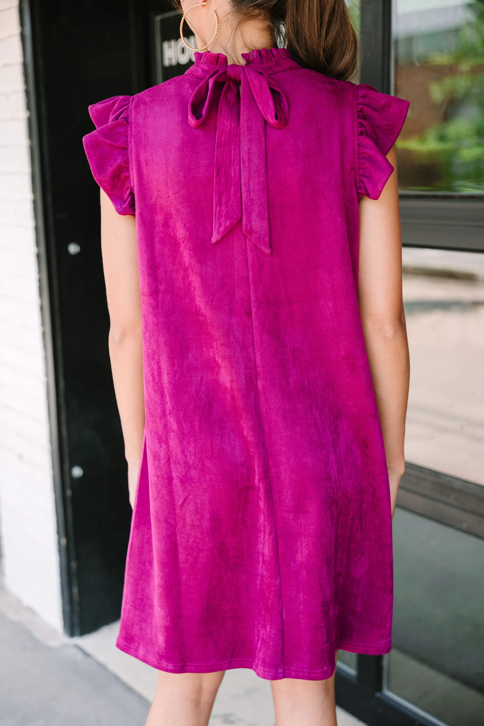 Please The Crowd Plum Purple Shift Dress