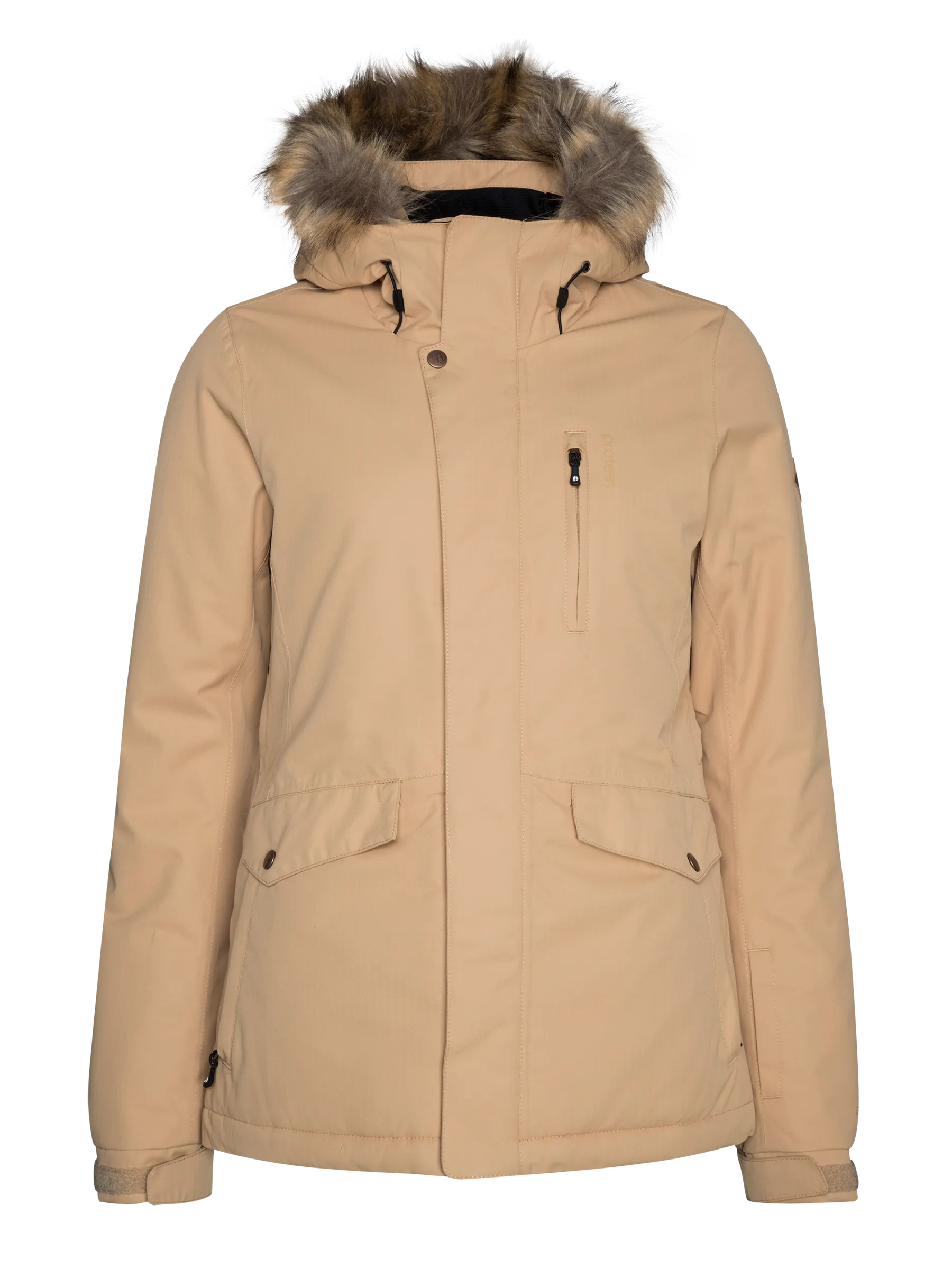 Protest Amanda Womens Snow Jacket - Tortilla