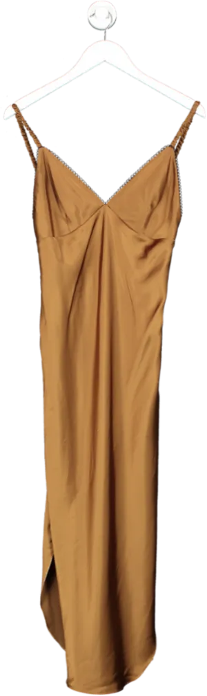 Roari Brown Paras Dress UK M