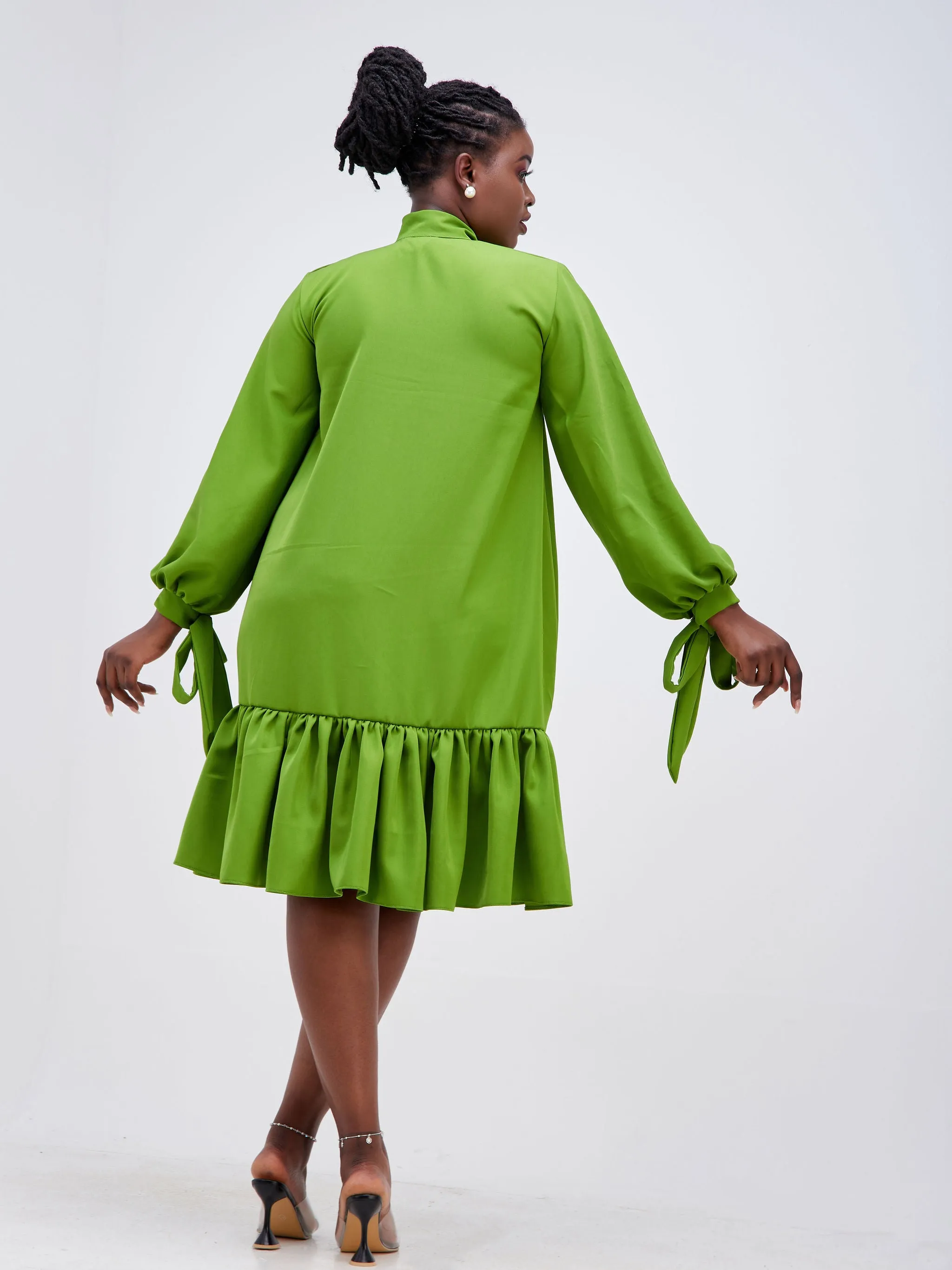 Ruro Shift Dress - Lime Green
