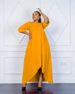 Saito Shift Dress - Mustard Yellow