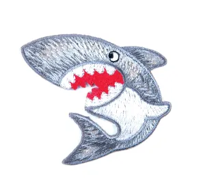 Sew On Motifs Lace Jeans Dresses Garments Appliques Patches 5.3 cm -Grey Shark
