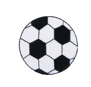 Sew On Motifs Lace Jeans Dresses Garments Appliques Patches 5.4 cm -Football