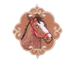 Sew On Motifs Lace Jeans Dresses Garments Appliques Patches 6.3 cm -Horse Emblem