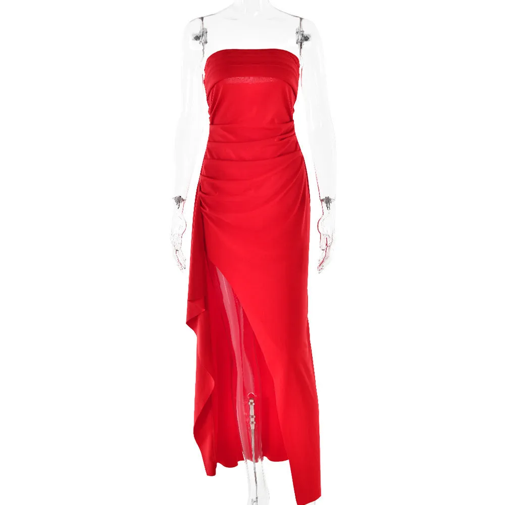 Strapless Split Dress