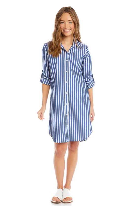 Stripe Shirtdress