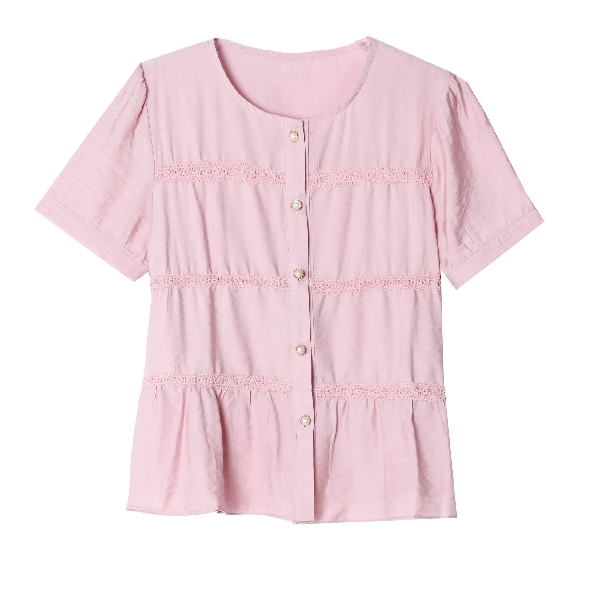 Stylish Women's Blouse in Soft Cotton-Linen Blend