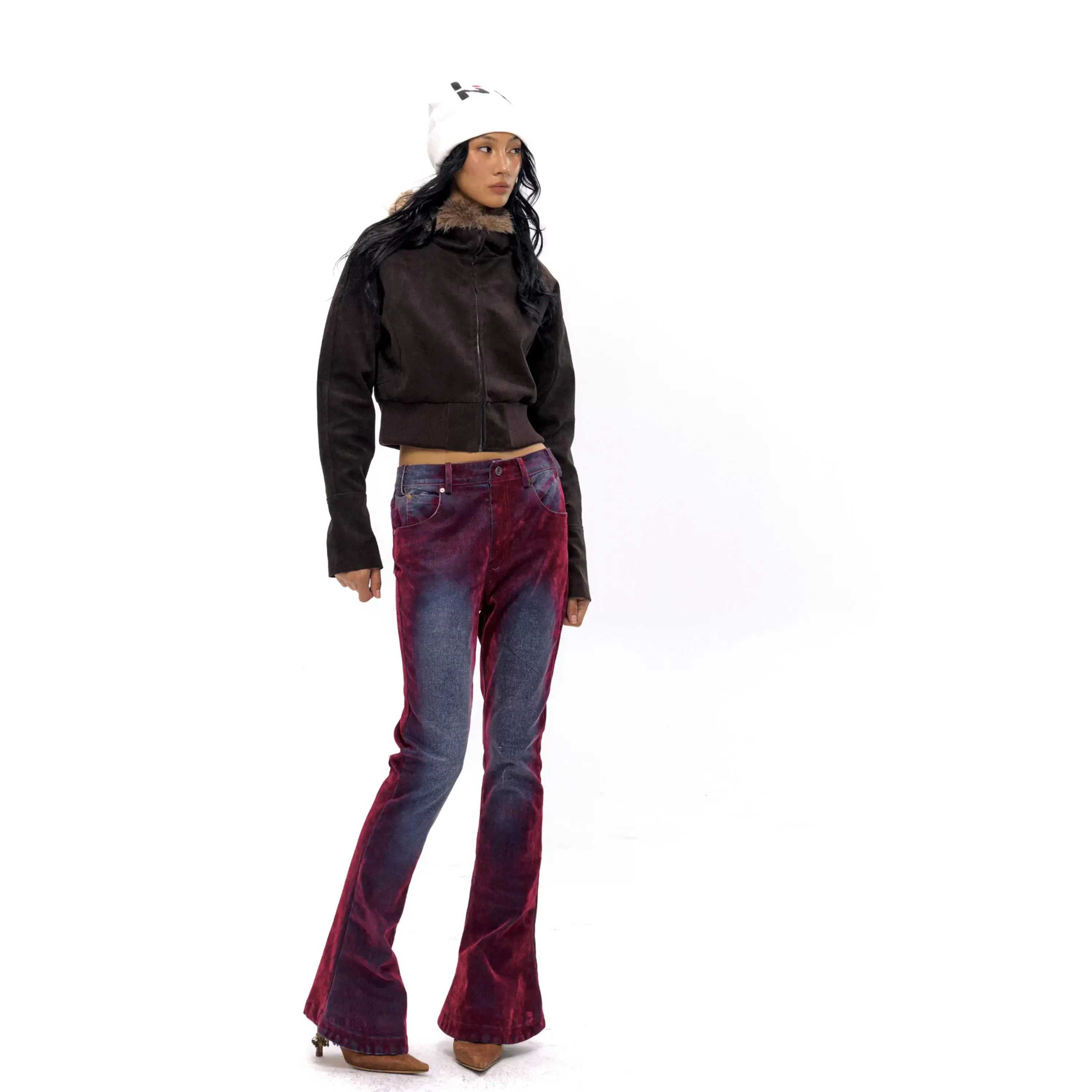 Suede Hooded Jacket