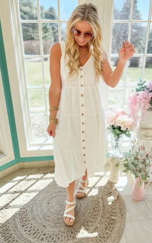 Summertime Button Down Midi Dress | FINAL SALE