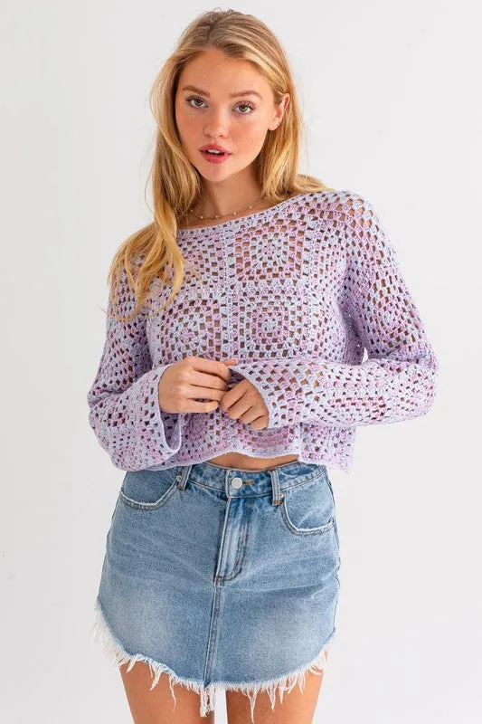 Take me to the pumpkin patch Crochet Top🍂