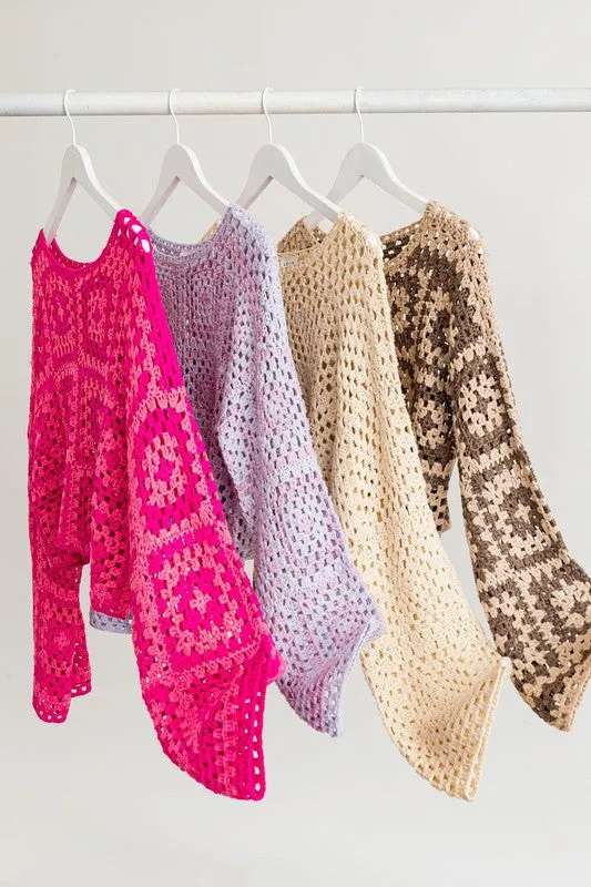 Take me to the pumpkin patch Crochet Top🍂