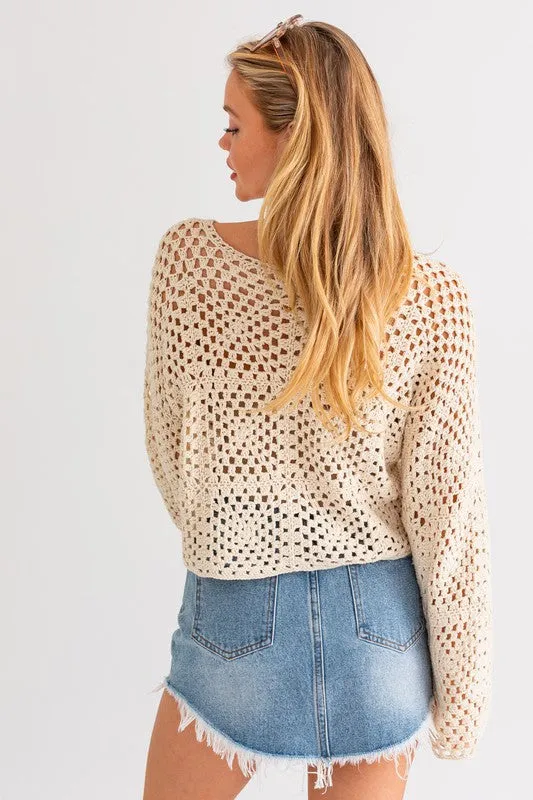 Take me to the pumpkin patch Crochet Top🍂