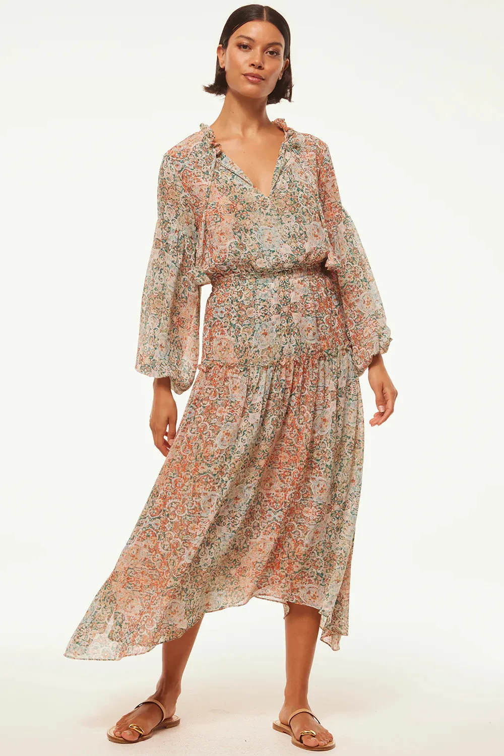 TASIA DRESS IN OMBRE TAPESTRY