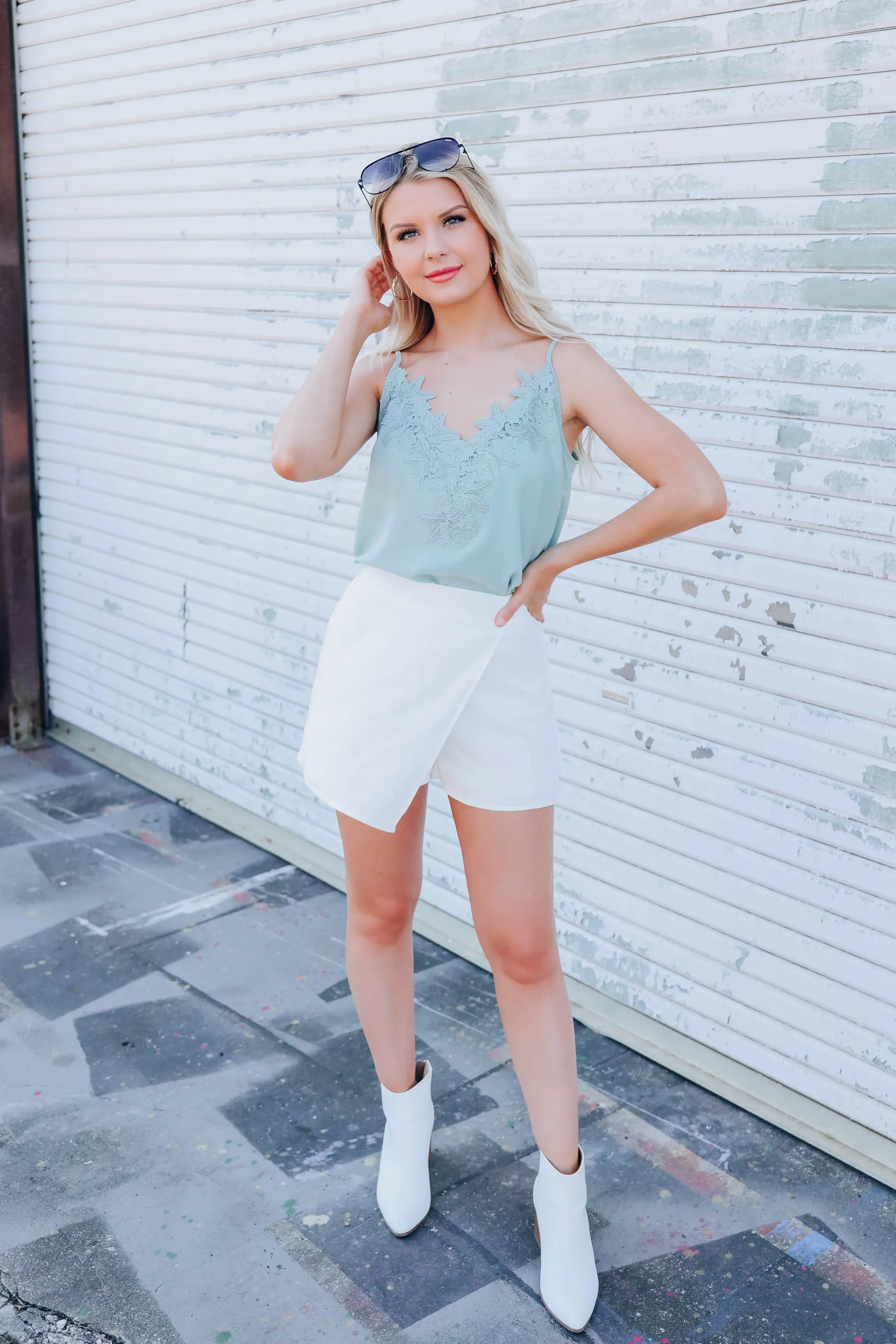 The Perfect White Skort
