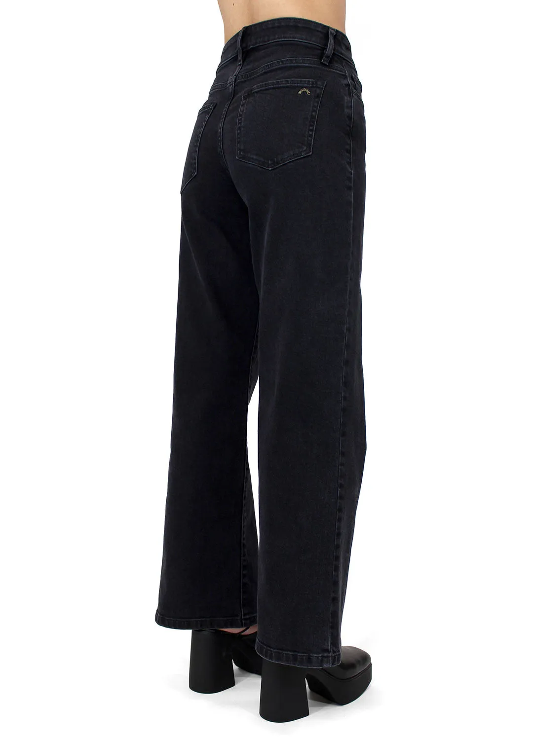 The Rebel Wide Leg - Carbon