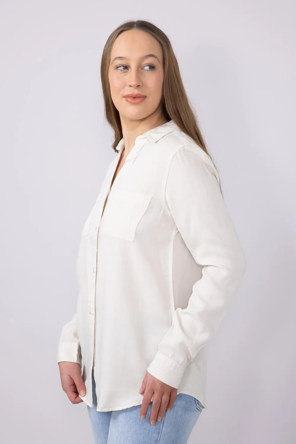 Thread & Supply Ginger Top for Women in Off White | T8035LZTTS-OFFWHITE