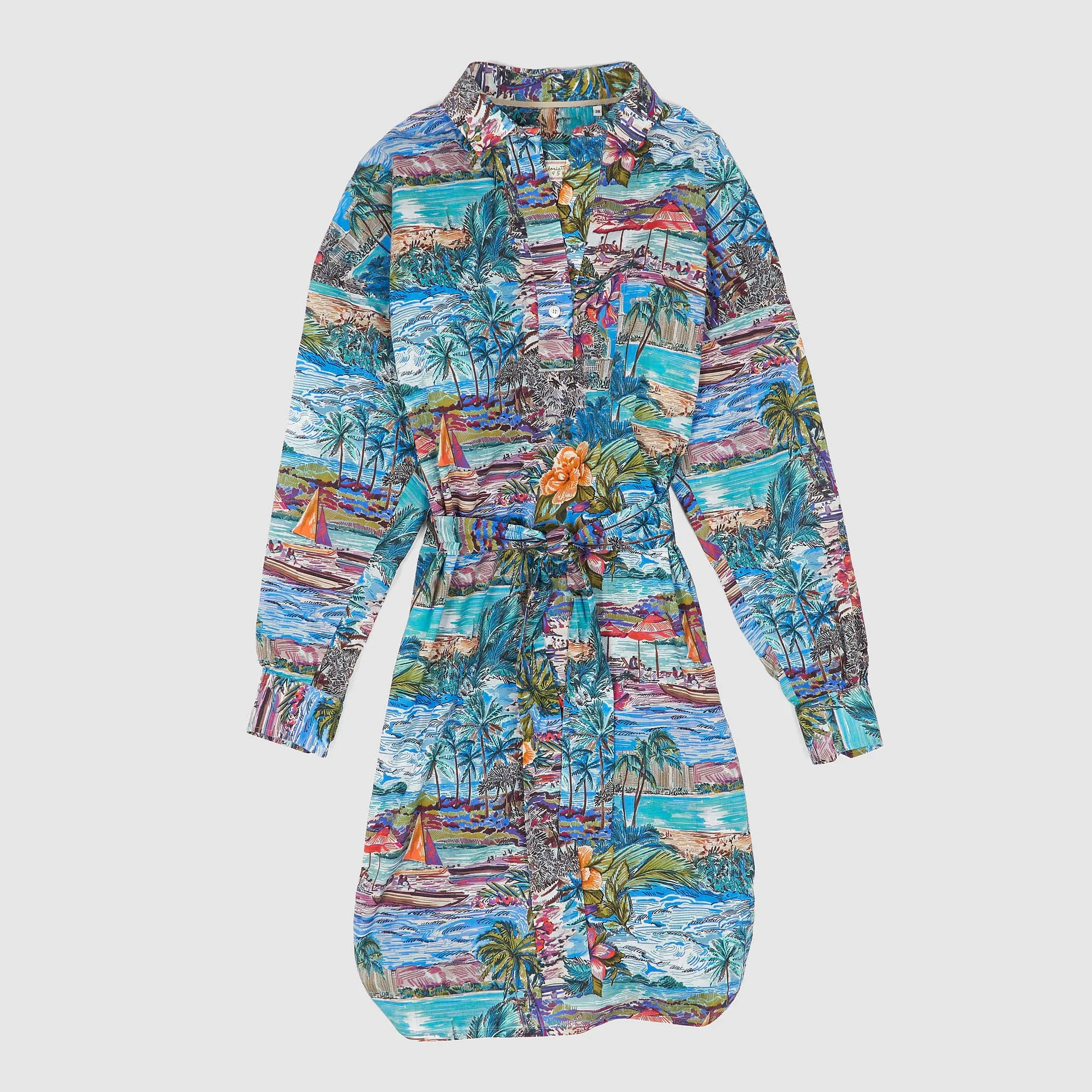 Tintoria Mattei Ladies Hawaiian Shirt Dress