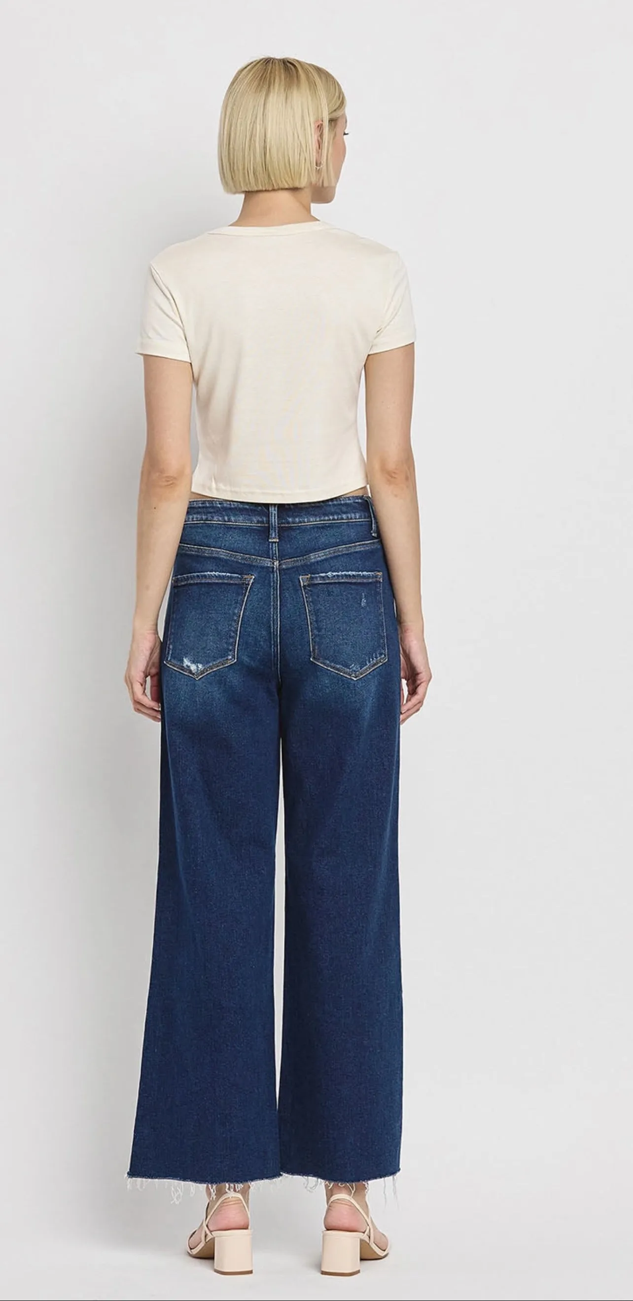 Tummy Control Wide Leg Jeans