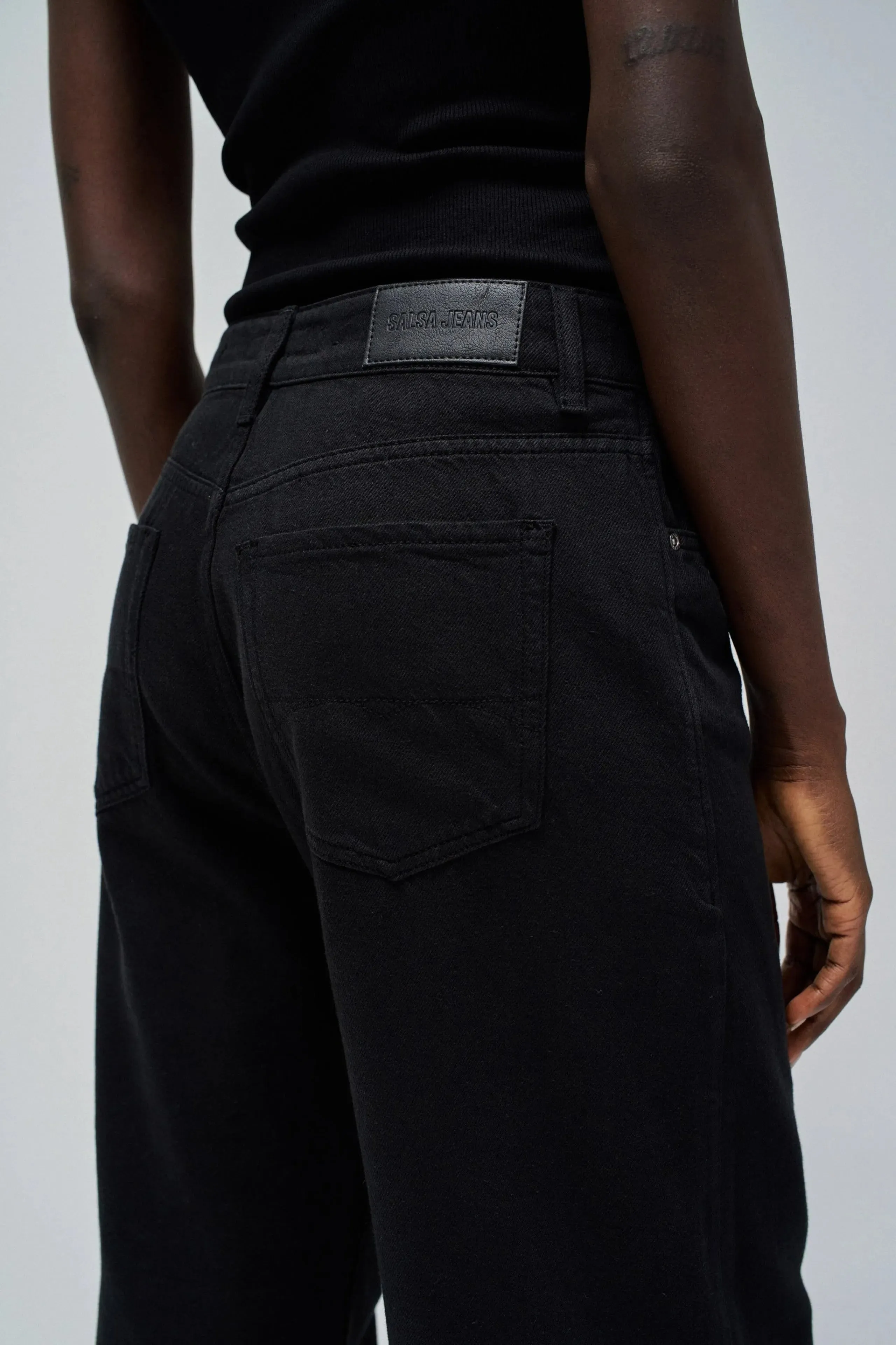 Vaqueros SALSA Wide Leg Negros