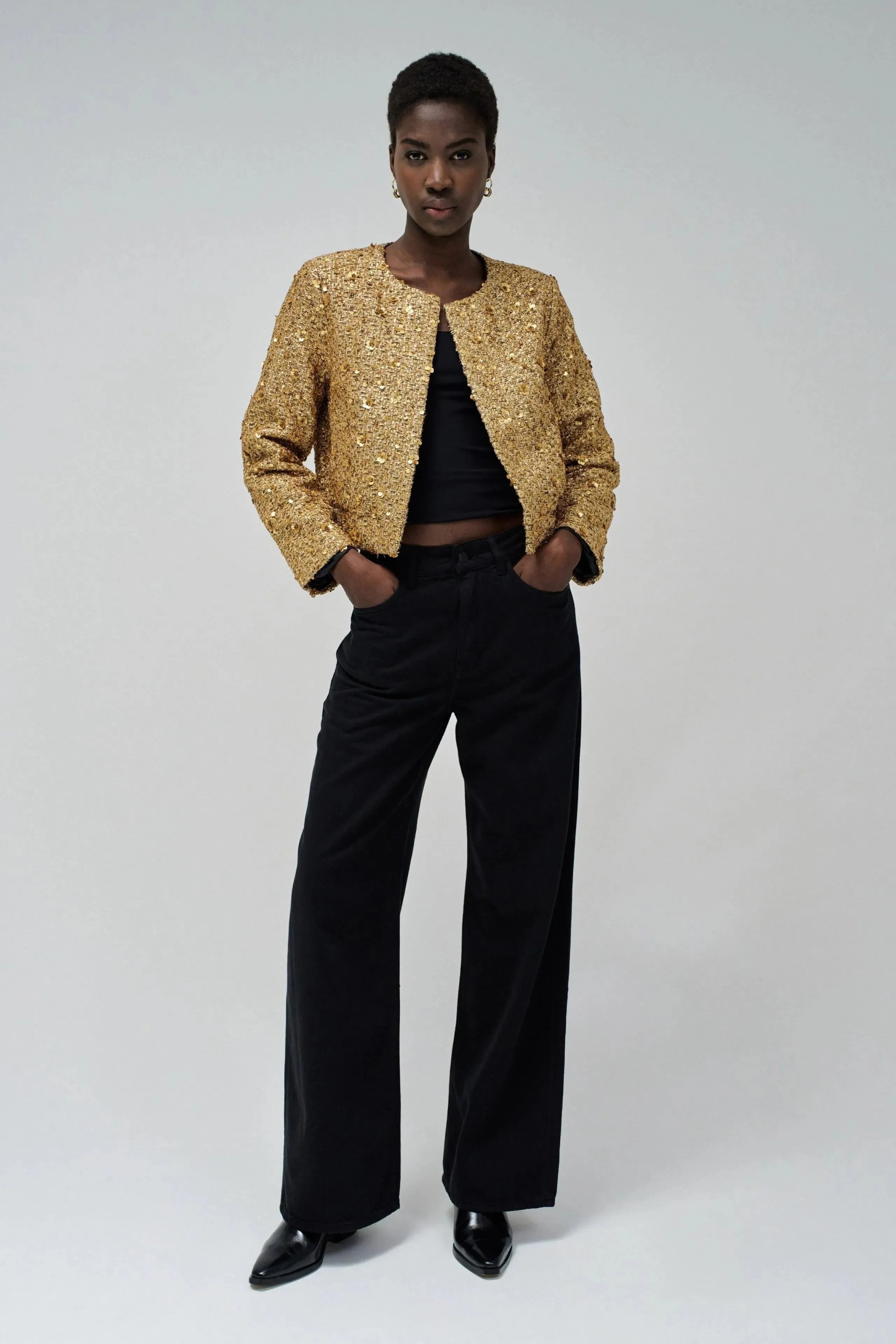 Vaqueros SALSA Wide Leg Negros
