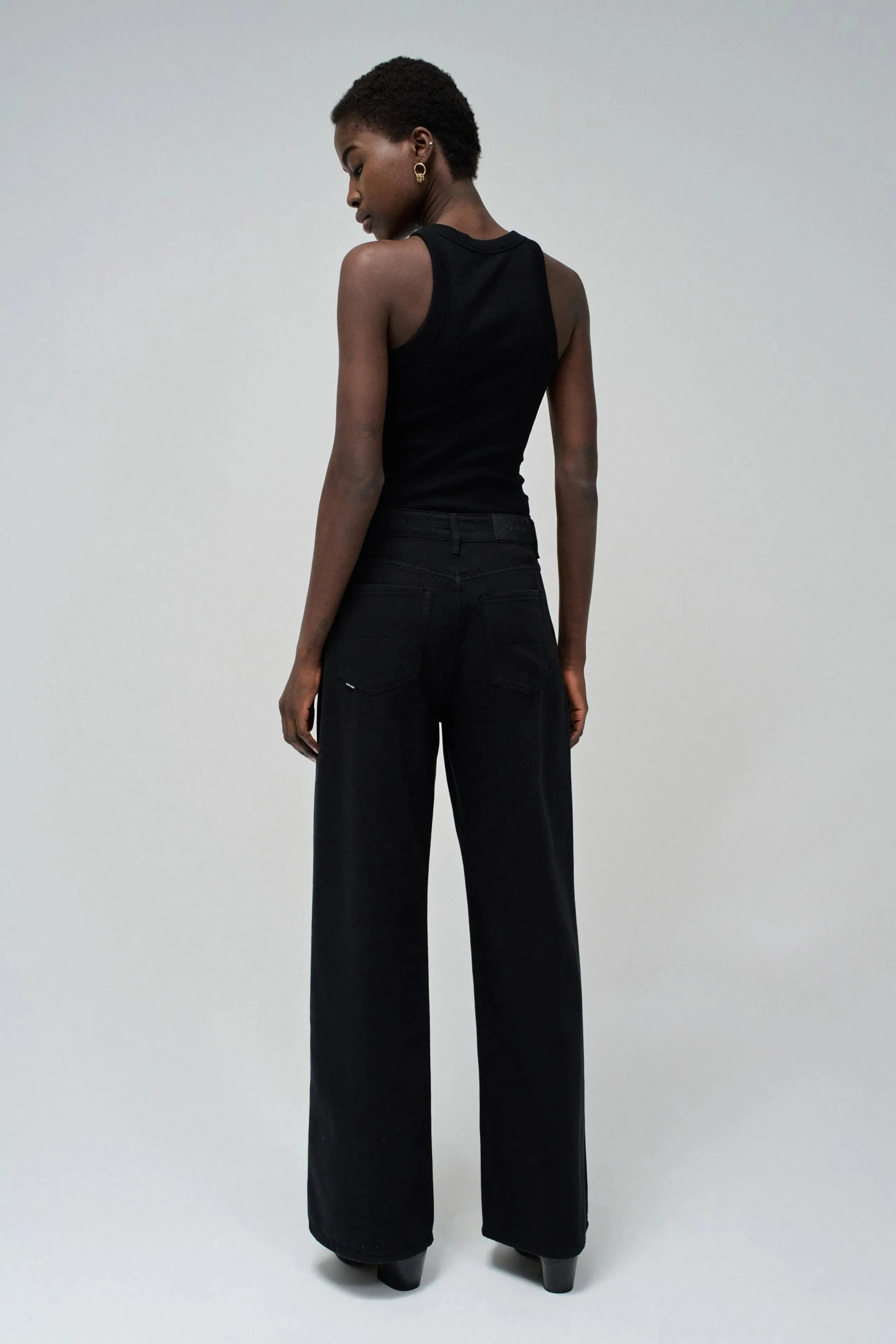 Vaqueros SALSA Wide Leg Negros