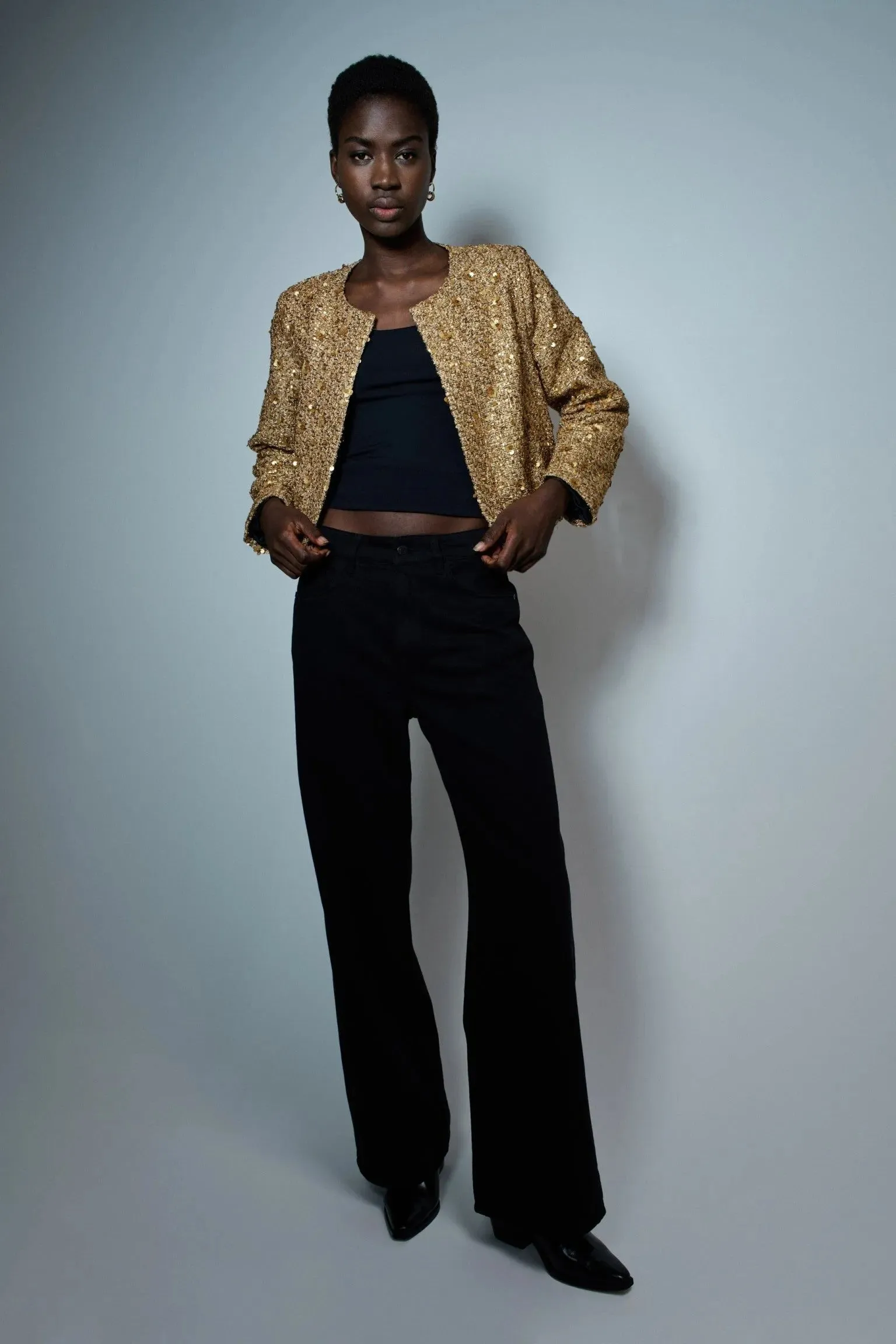 Vaqueros SALSA Wide Leg Negros