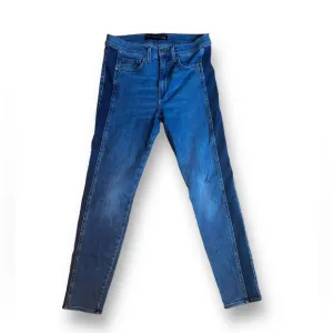 Veronica Beard Kate High-Rise Tuxedo Stripe Jean Two Tone Size 28/6 NWOT