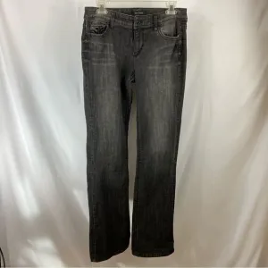 White House Black Market, Boot Leg Jeans, Size 4R, Black