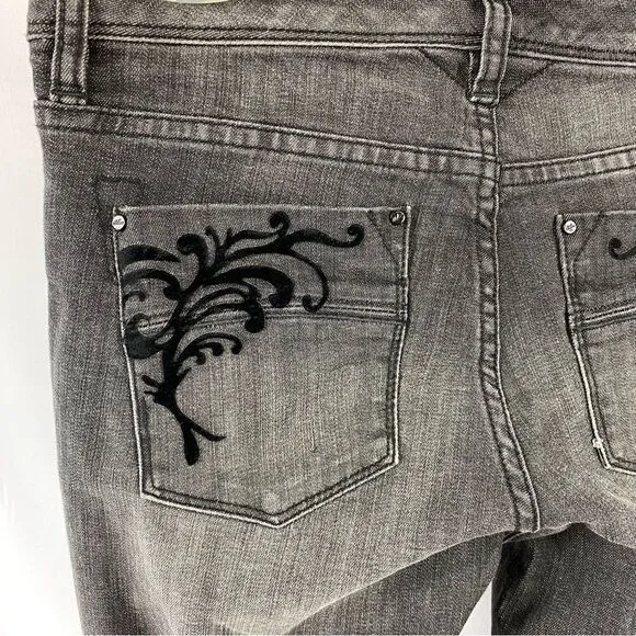 White House Black Market, Boot Leg Jeans, Size 4R, Black