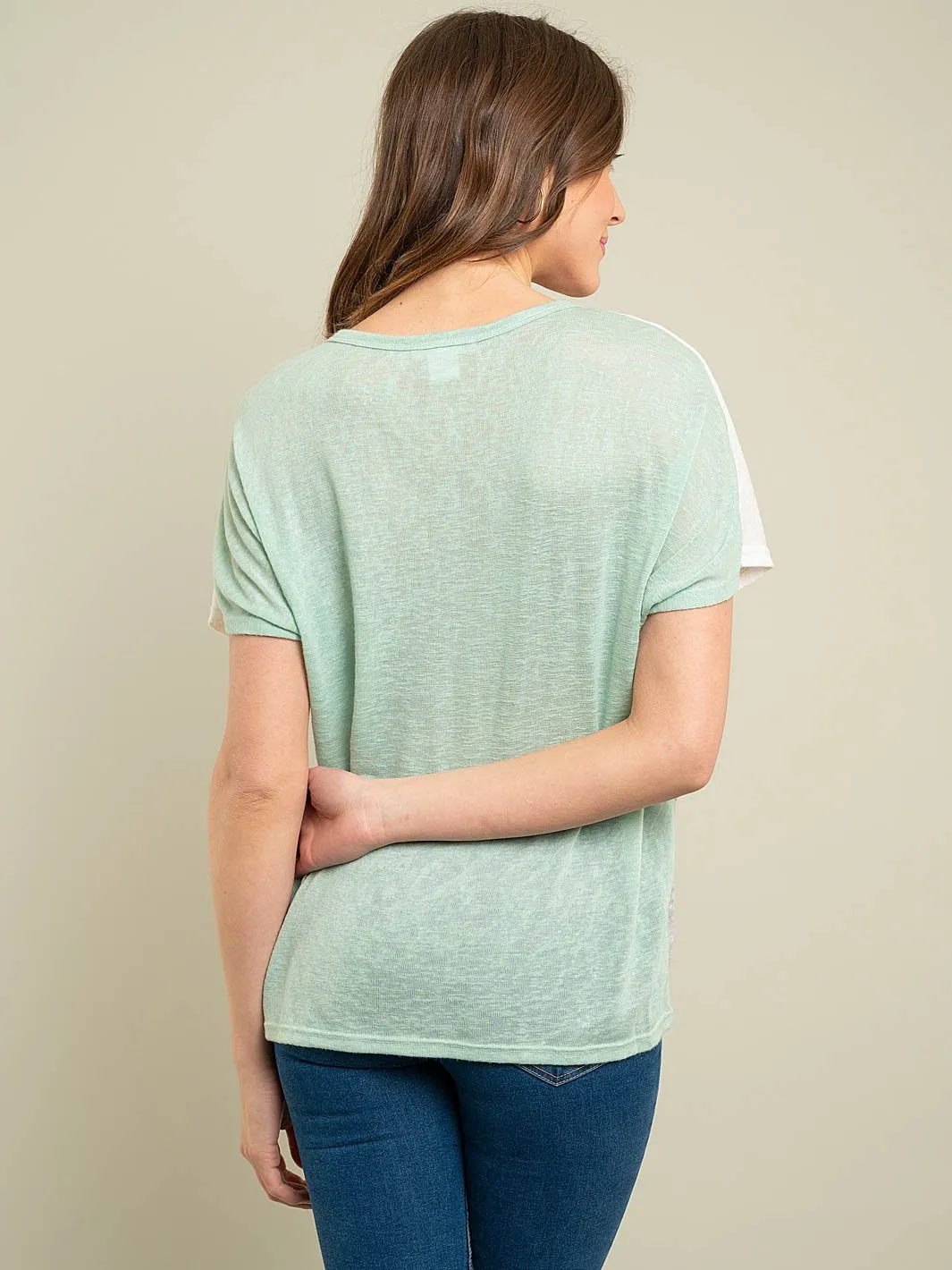 WOMEN'S COLOR BLOCK TOP