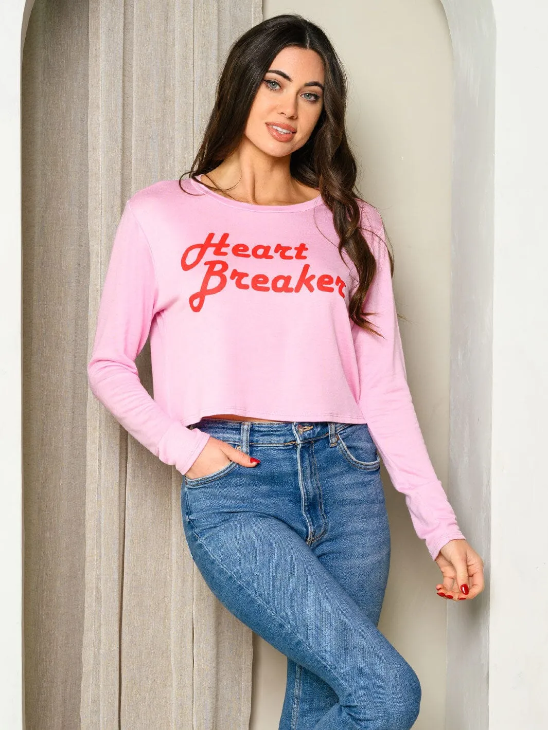 WOMEN'S LONG SLEEVE GRAPHIC TOP